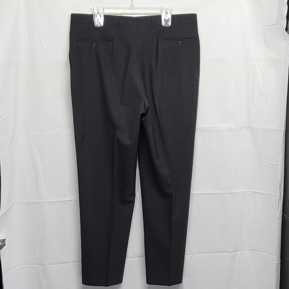 Corneliani Mens Dress Pants 38 X 30 Elite Slim Wool Extra Fine Black Italy Made - Picture 9 of 16